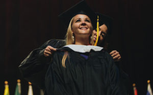 Image of student graduating