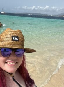 Photo of Naiomi enjoying the beach in Puerto Rico