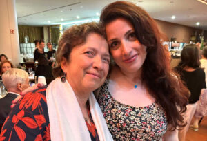 Photo of Dr. Bluvshtein with Sara Saeedi
