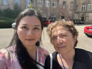 Photo of Zheng and Dr. Bluvshtein