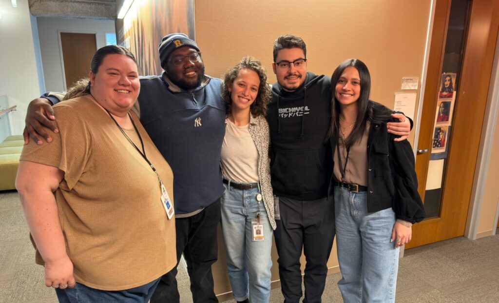 Photo of Vittoria Maione and her fellow interns.