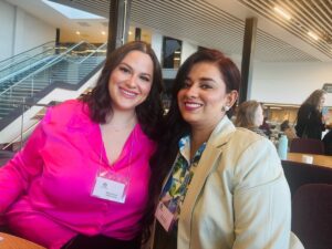 Photo of Megan Allcock and Shazia Imran