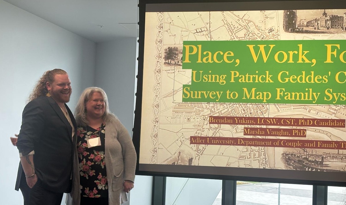 Photo of Brendan Yukins and Dr. Marsha Vaughn