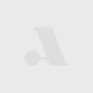 A large, light gray letter "A" overlaps a small gray circle on a plain white background.