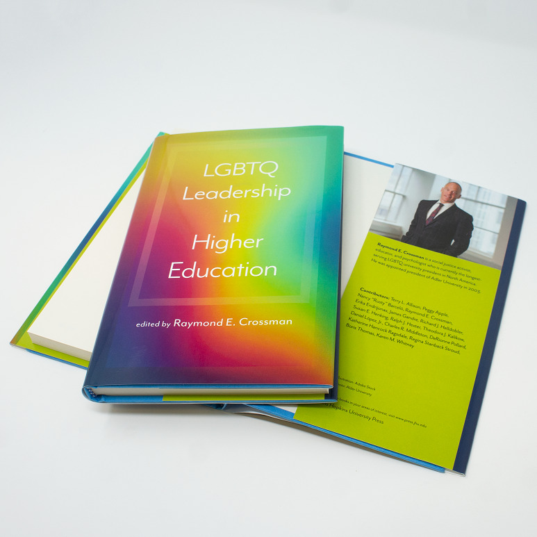 Cover of LGBTQ Leadership in Higher Education cover