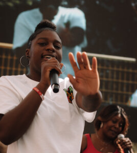 Photo of Destiny Franklin performing