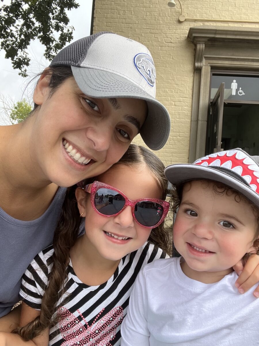 Photo of Rawan LaFemina with her two kids