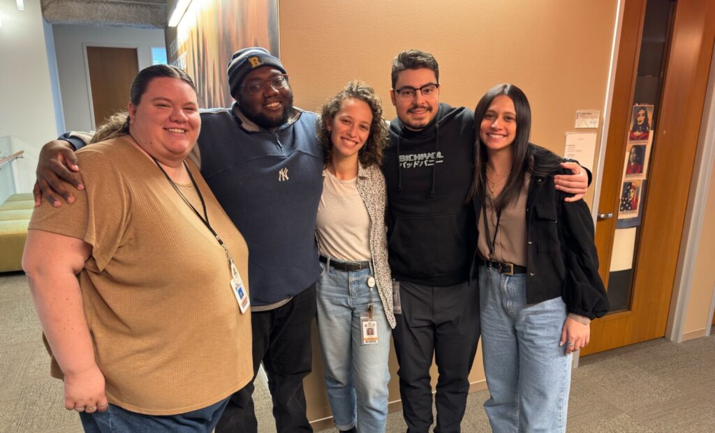 Photo of Vittoria Maione and her fellow interns.